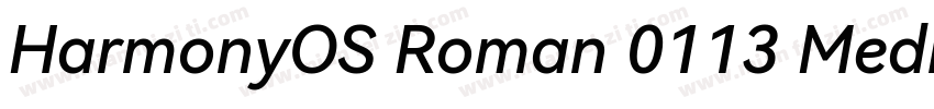 HarmonyOS Roman 0113 Medium字体转换